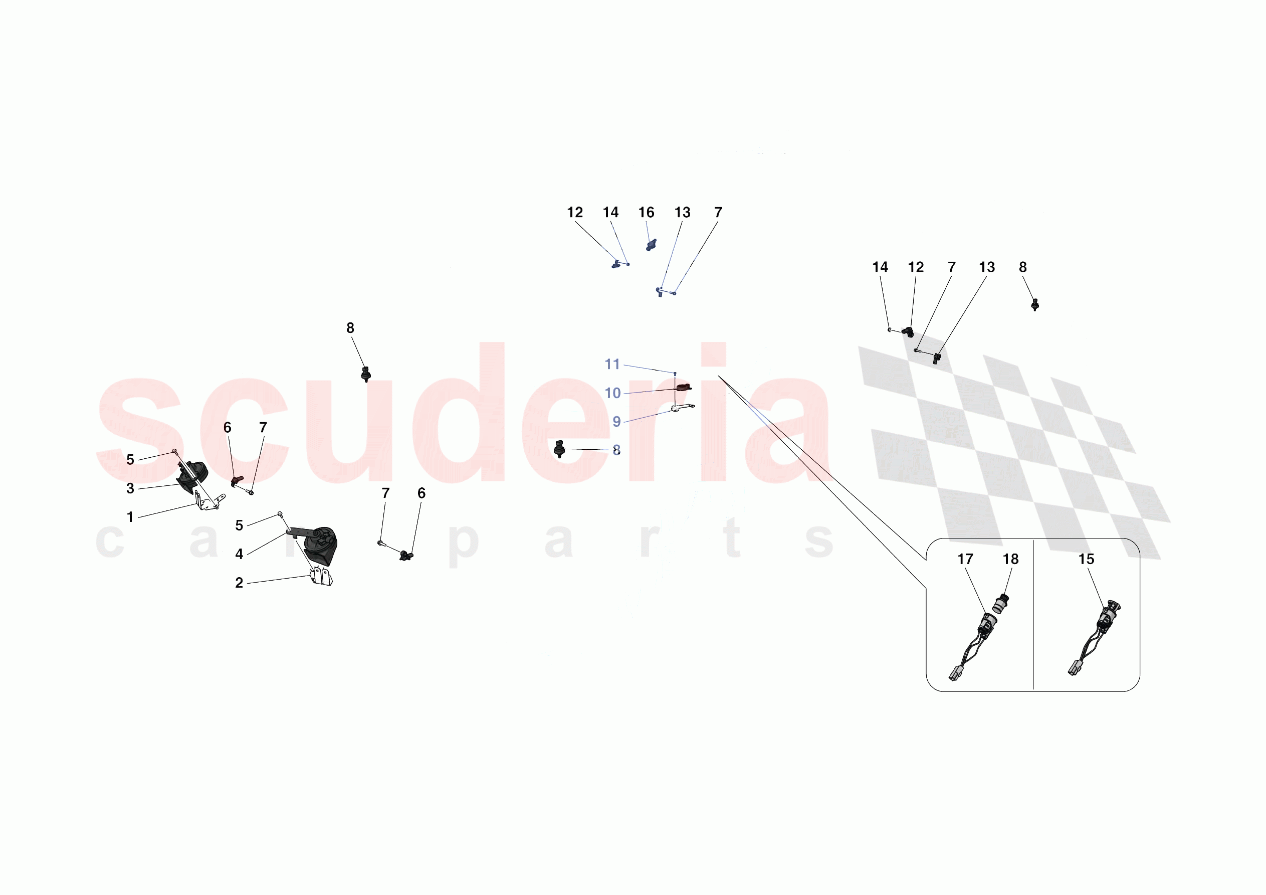 OTHER ELECTRICAL DEVICES of Ferrari Ferrari SF90 Stradale Europe RH