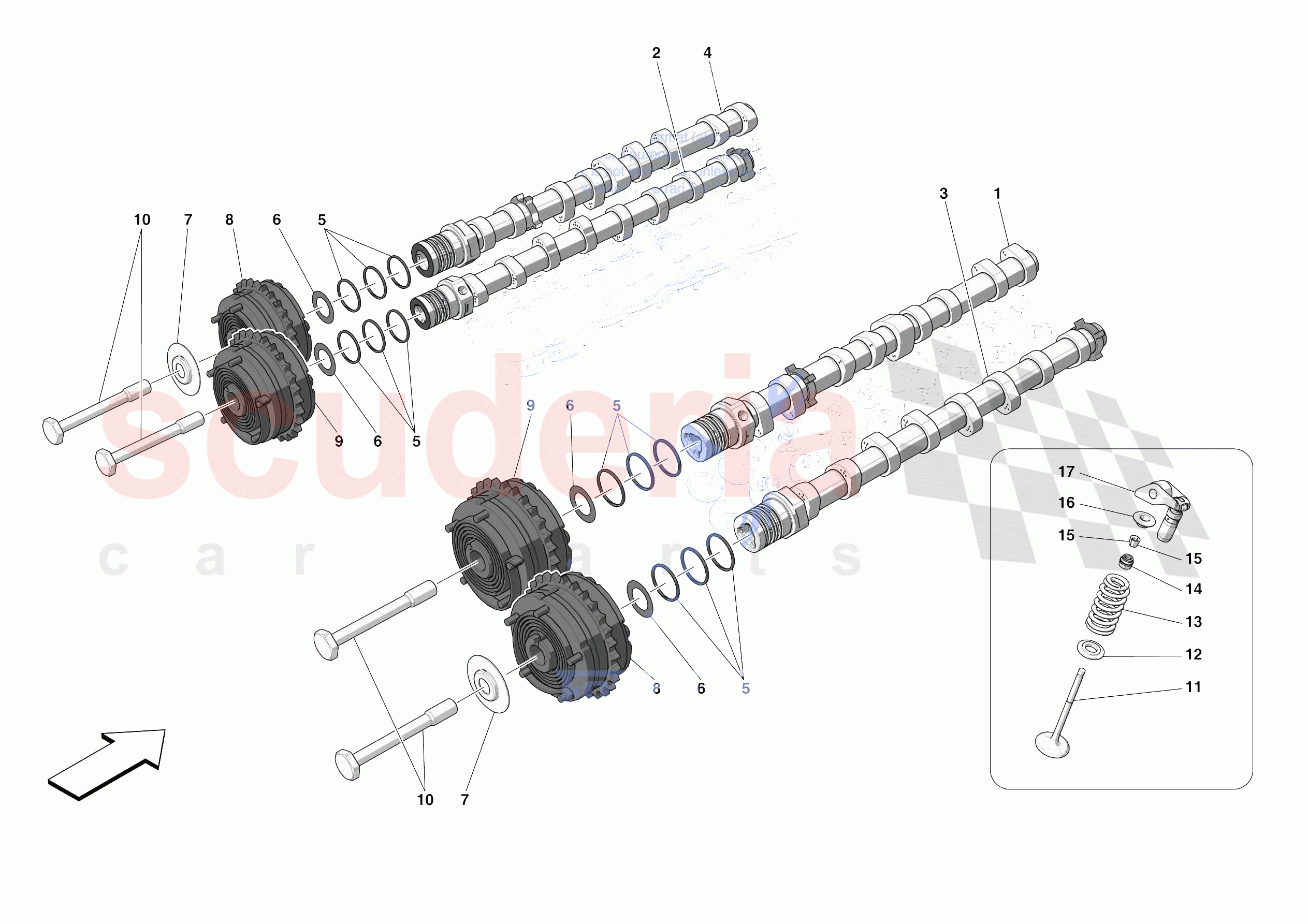 CYLINDER HEADS - TIMING of Ferrari Ferrari SF90 Stradale USA