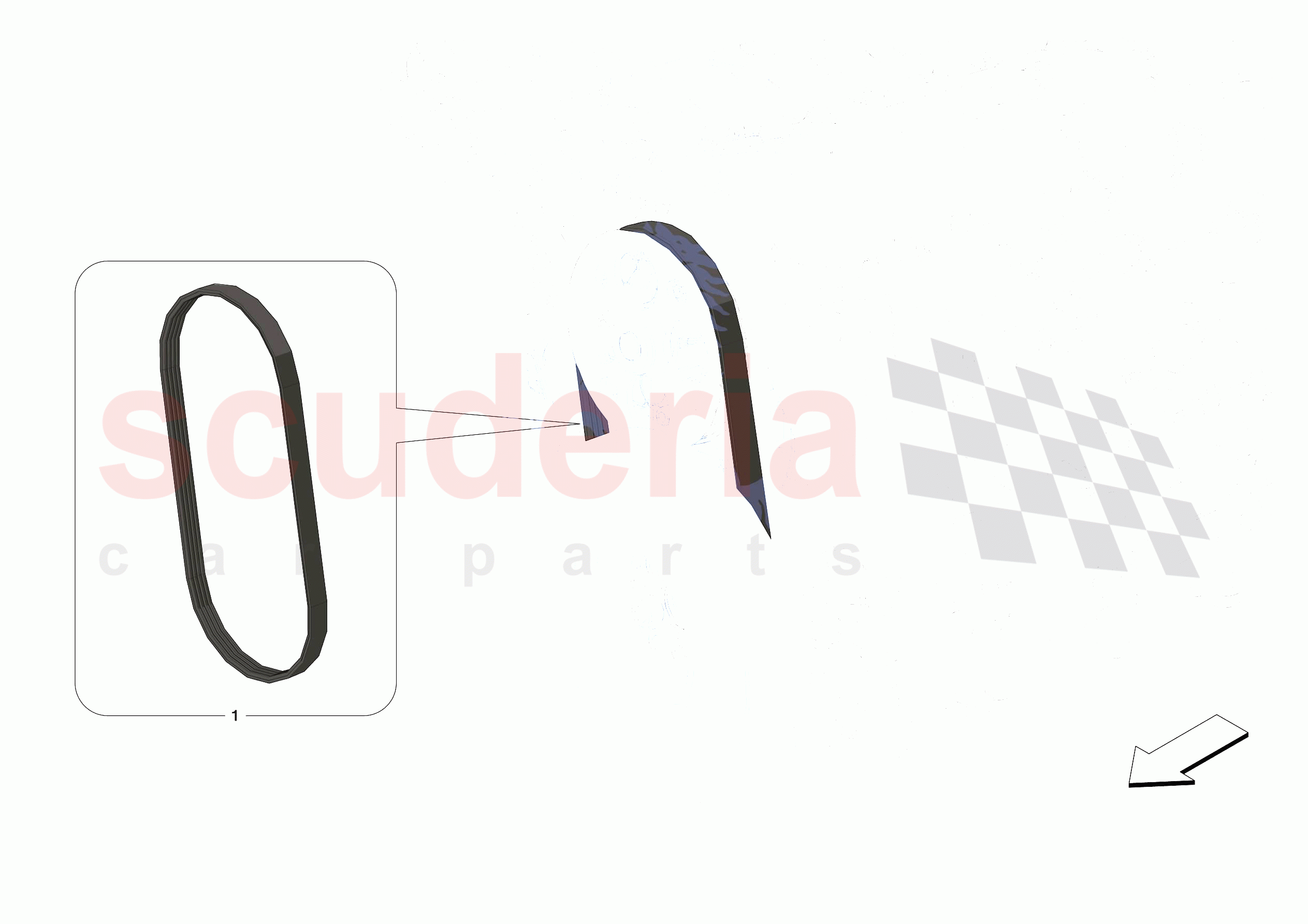 ALTERNATOR DRIVE of Ferrari Ferrari SF90 Stradale USA