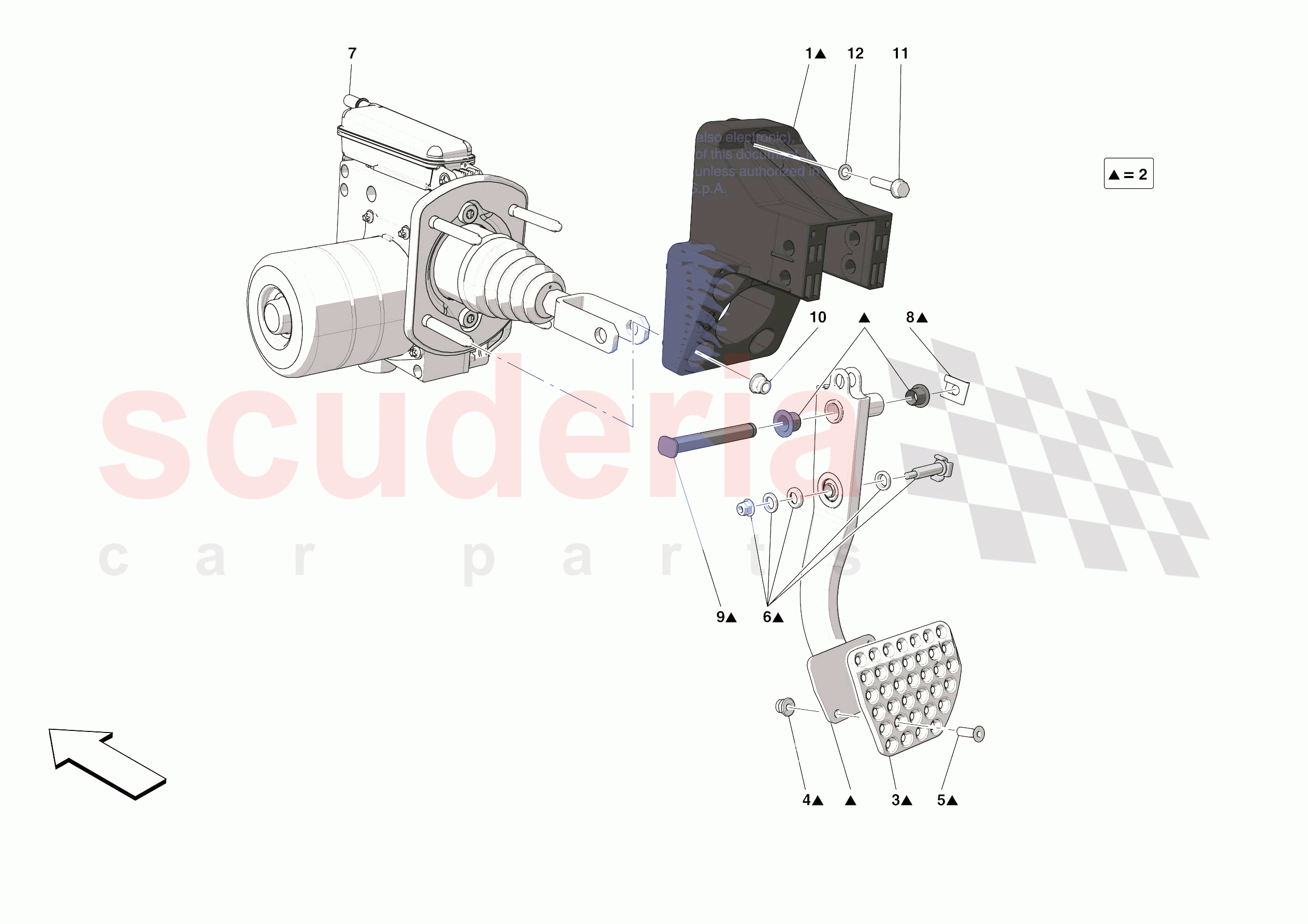 PEDAL BOARD of Ferrari Ferrari SF90 Stradale USA