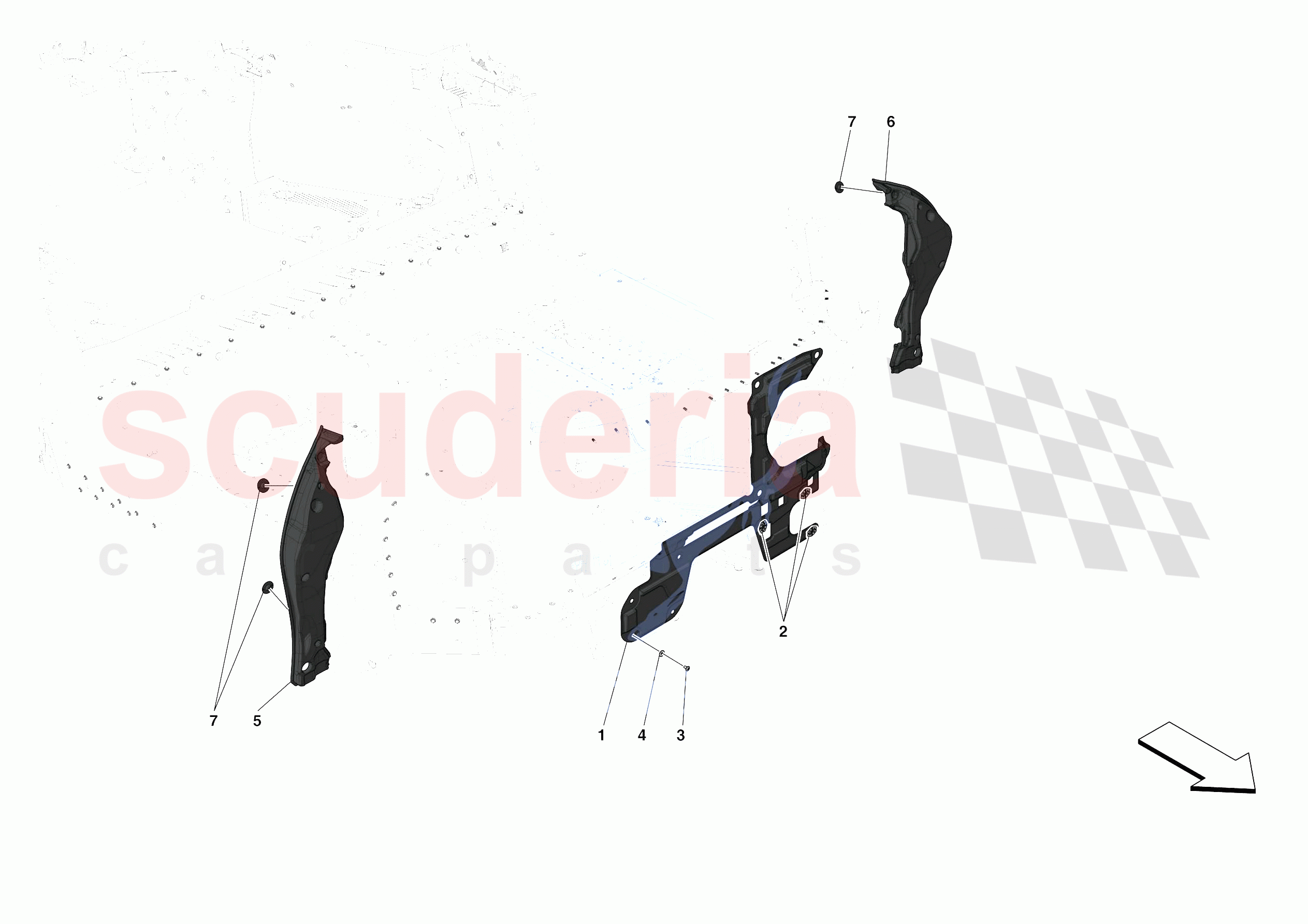 LUGGAGE COMPARTMENT INSULATION of Ferrari Ferrari SF90 Stradale USA