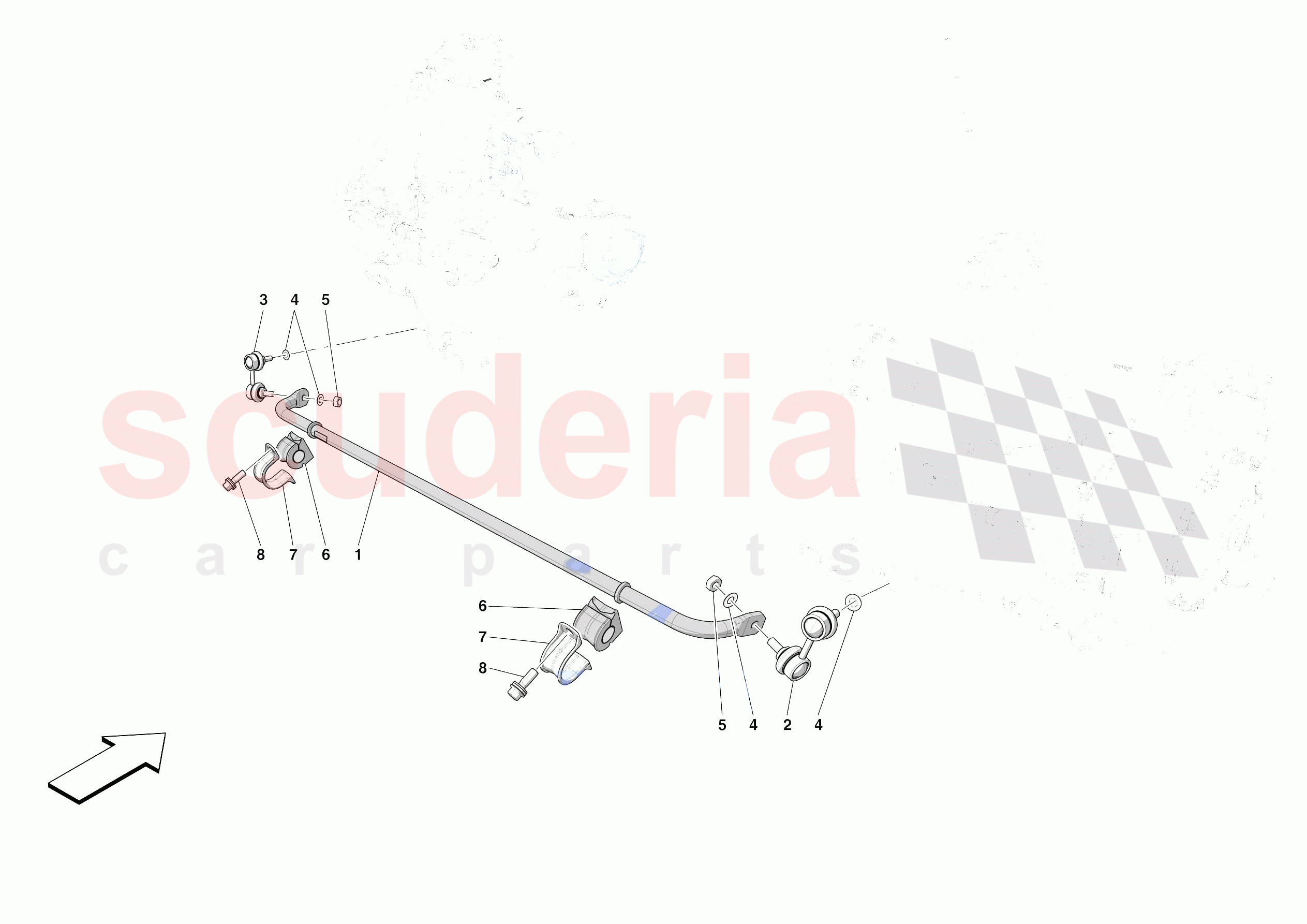 REAR TORSION BAR of Ferrari Ferrari SF90 XX Spider Europe