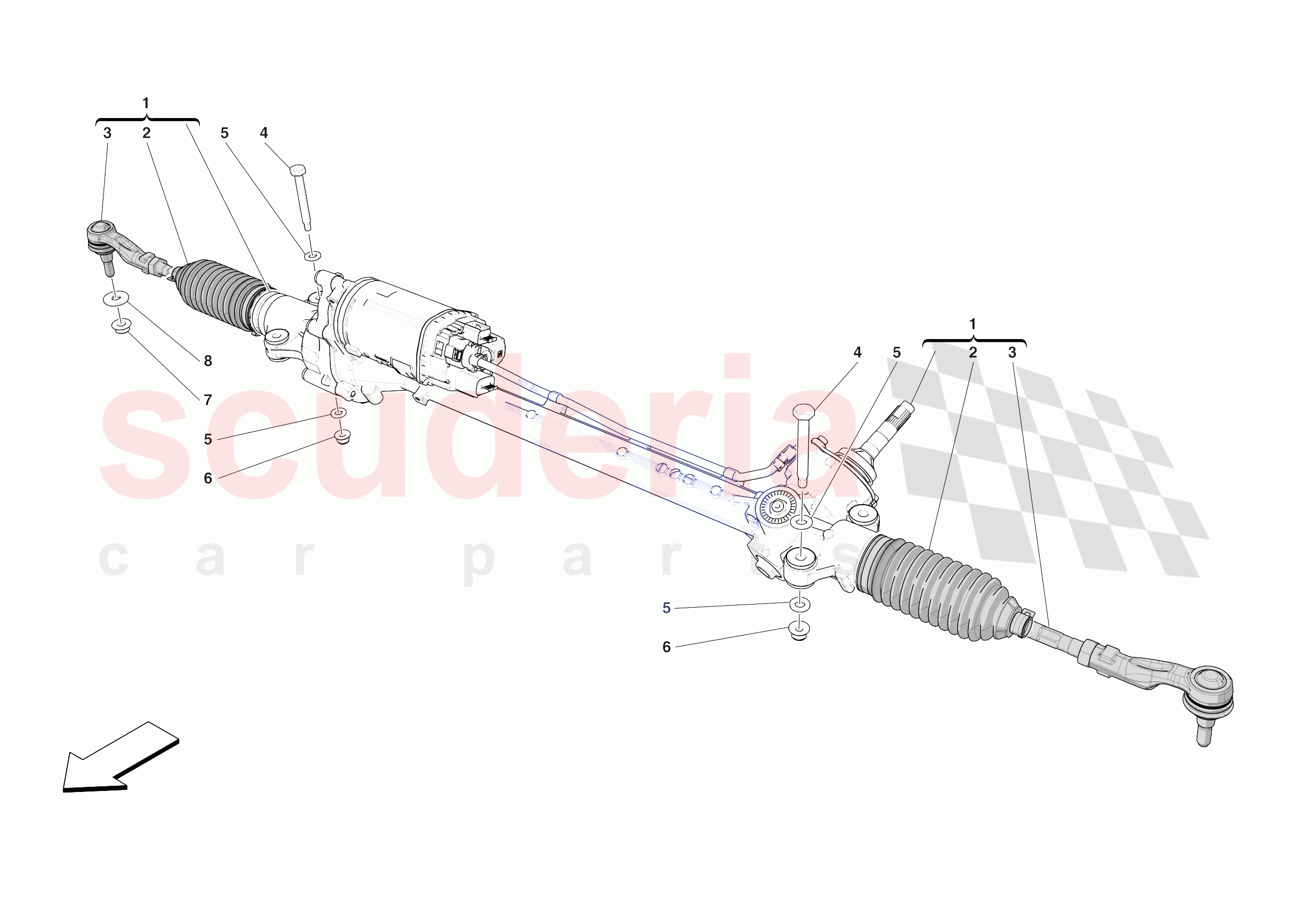STEERING BOX of Ferrari Ferrari SF90 XX Spider Europe RH