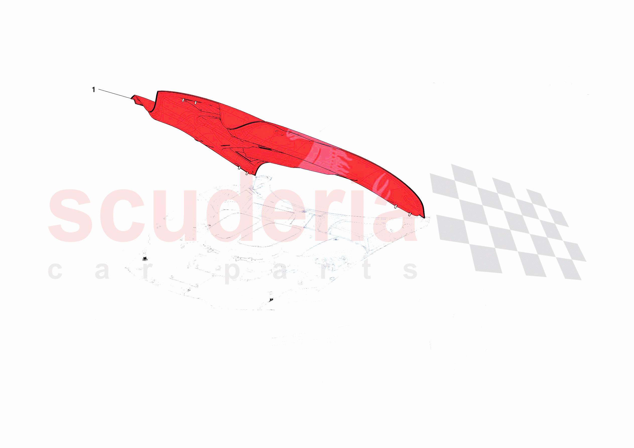 FRONT LID SUBSTRUCTURE of Ferrari Ferrari SF90 XX Spider Europe RH