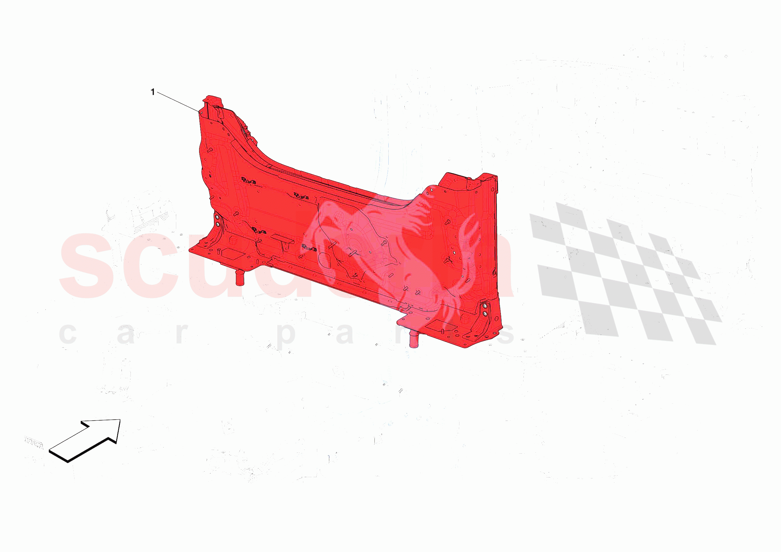 ROLLBAR COMPARTMENT of Ferrari Ferrari SF90 XX Spider Europe RH