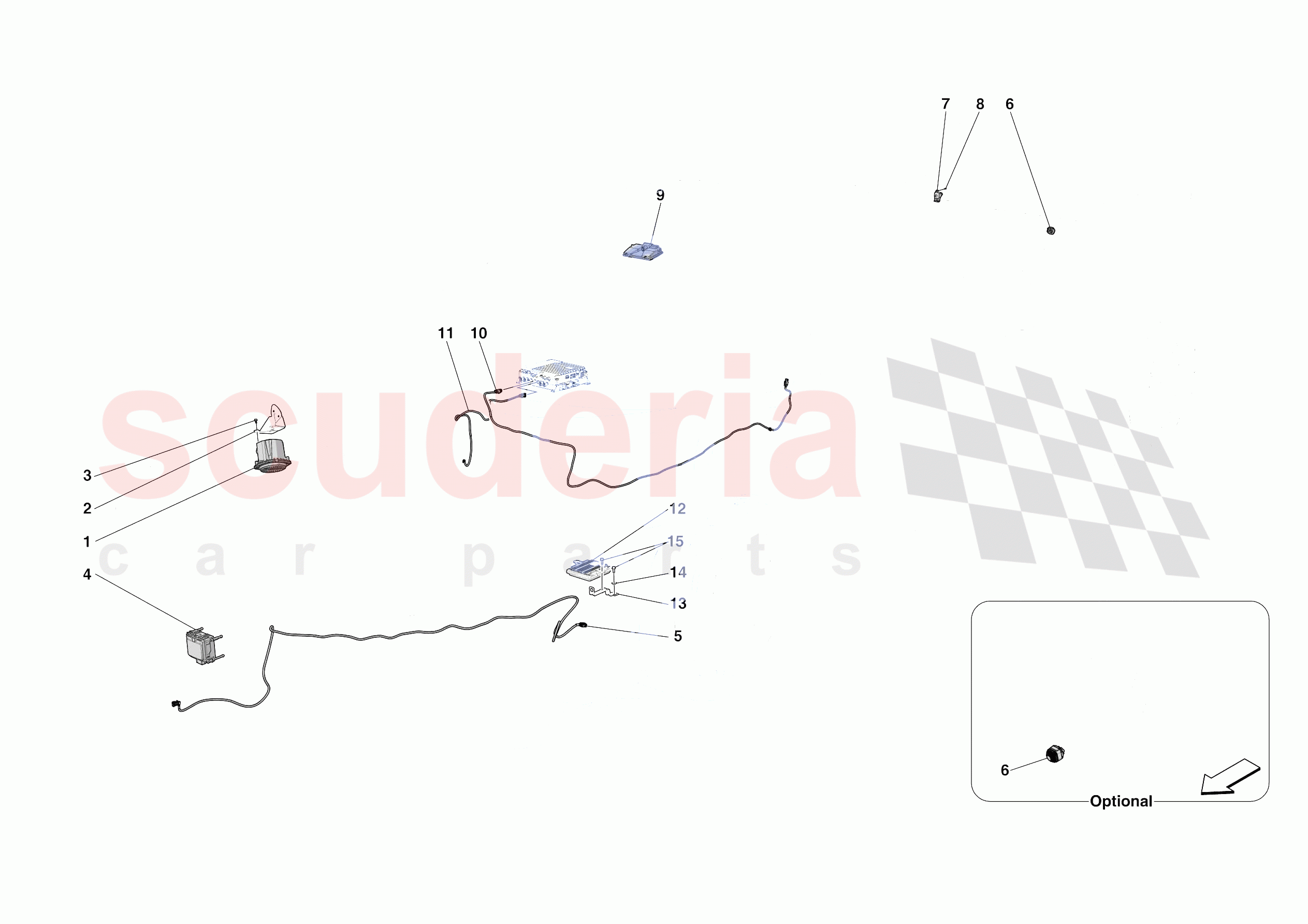 ADAS AND SENSORS of Ferrari Ferrari SF90 XX Spider Europe RH