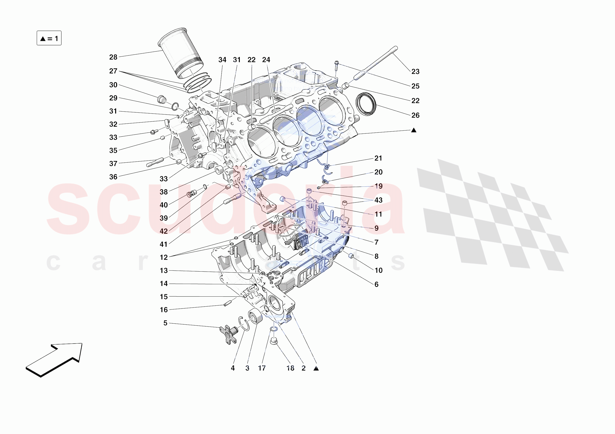 CRANKCASE of Ferrari Ferrari SF90 XX Spider USA
