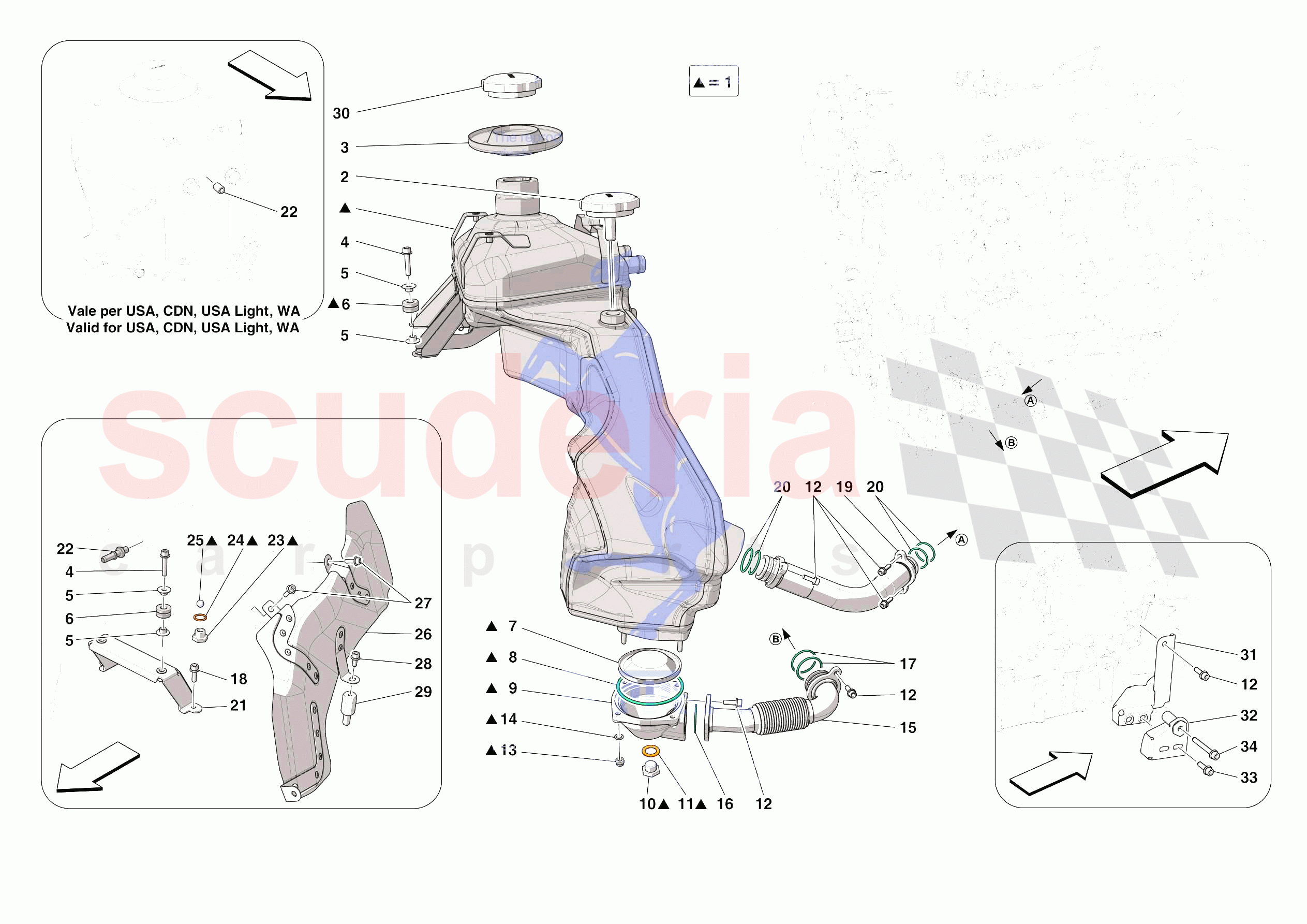 ENGINE OIL RADIATOR AND TANK of Ferrari Ferrari SF90 XX Spider USA
