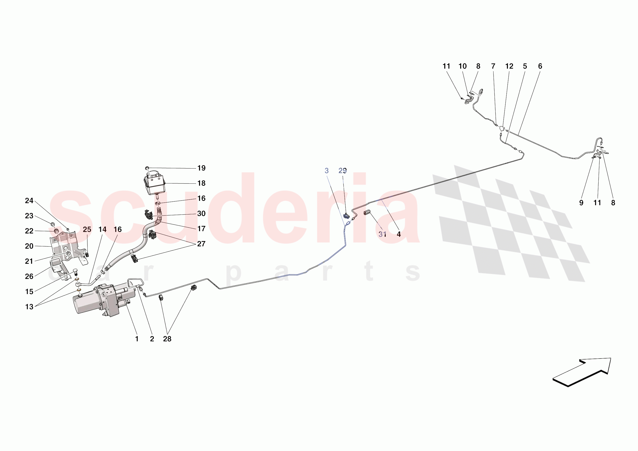 LIFTING THE VEHICLE of Ferrari Ferrari SF90 XX Spider USA