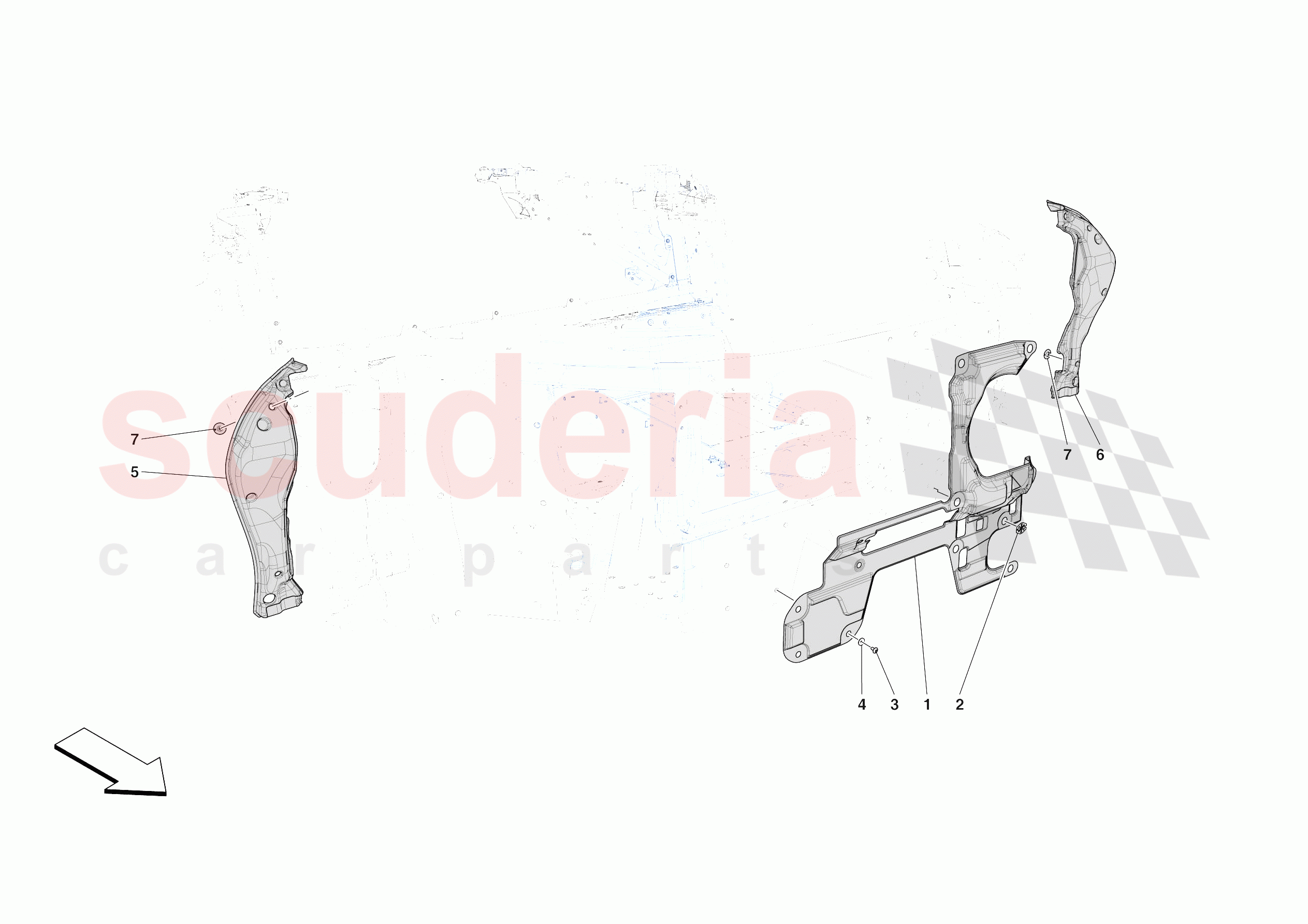 LUGGAGE COMPARTMENT INSULATION of Ferrari Ferrari SF90 XX Spider USA