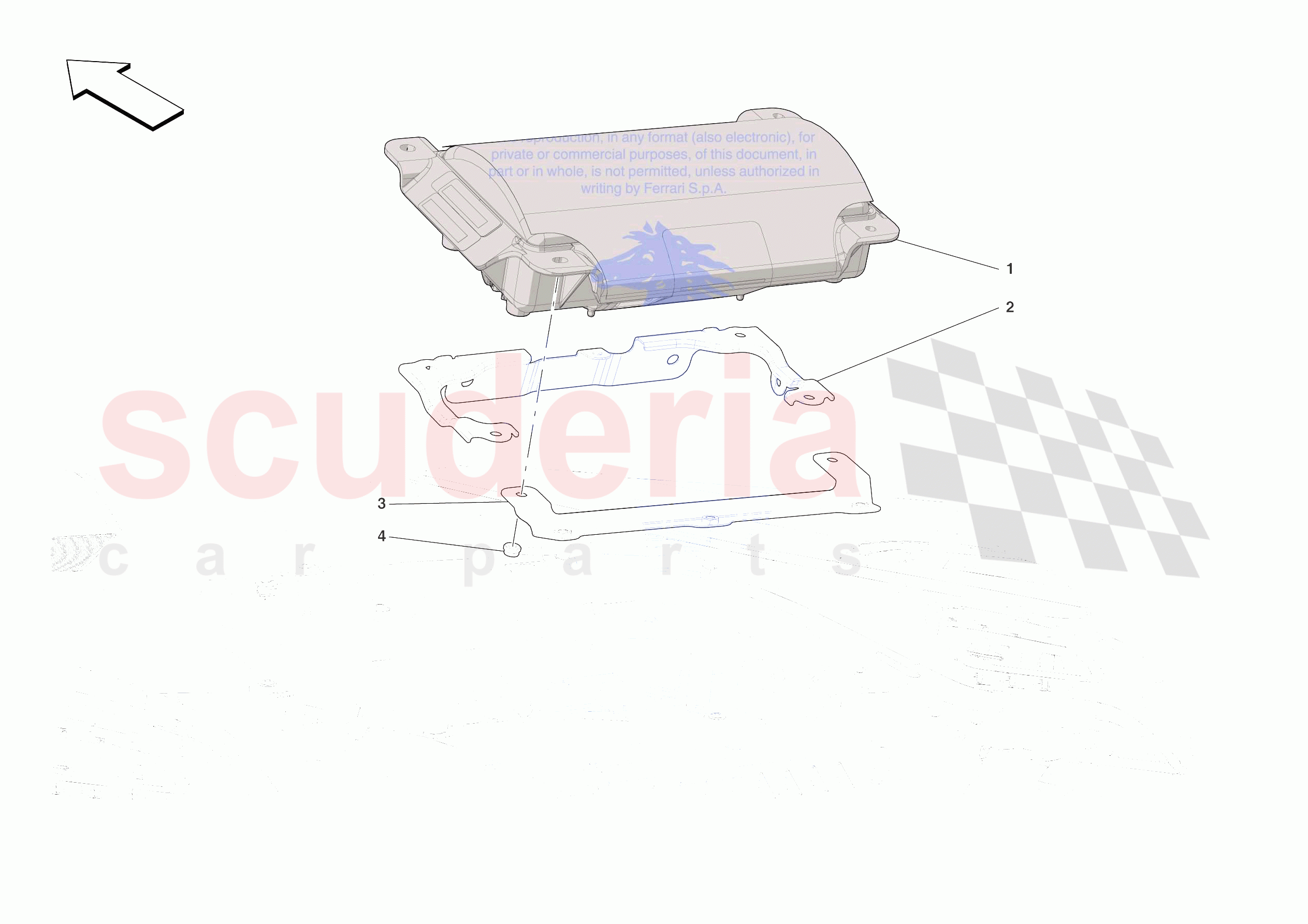 DASHBOARD - PASSENGER AIRBAG of Ferrari Ferrari SF90 XX Spider USA