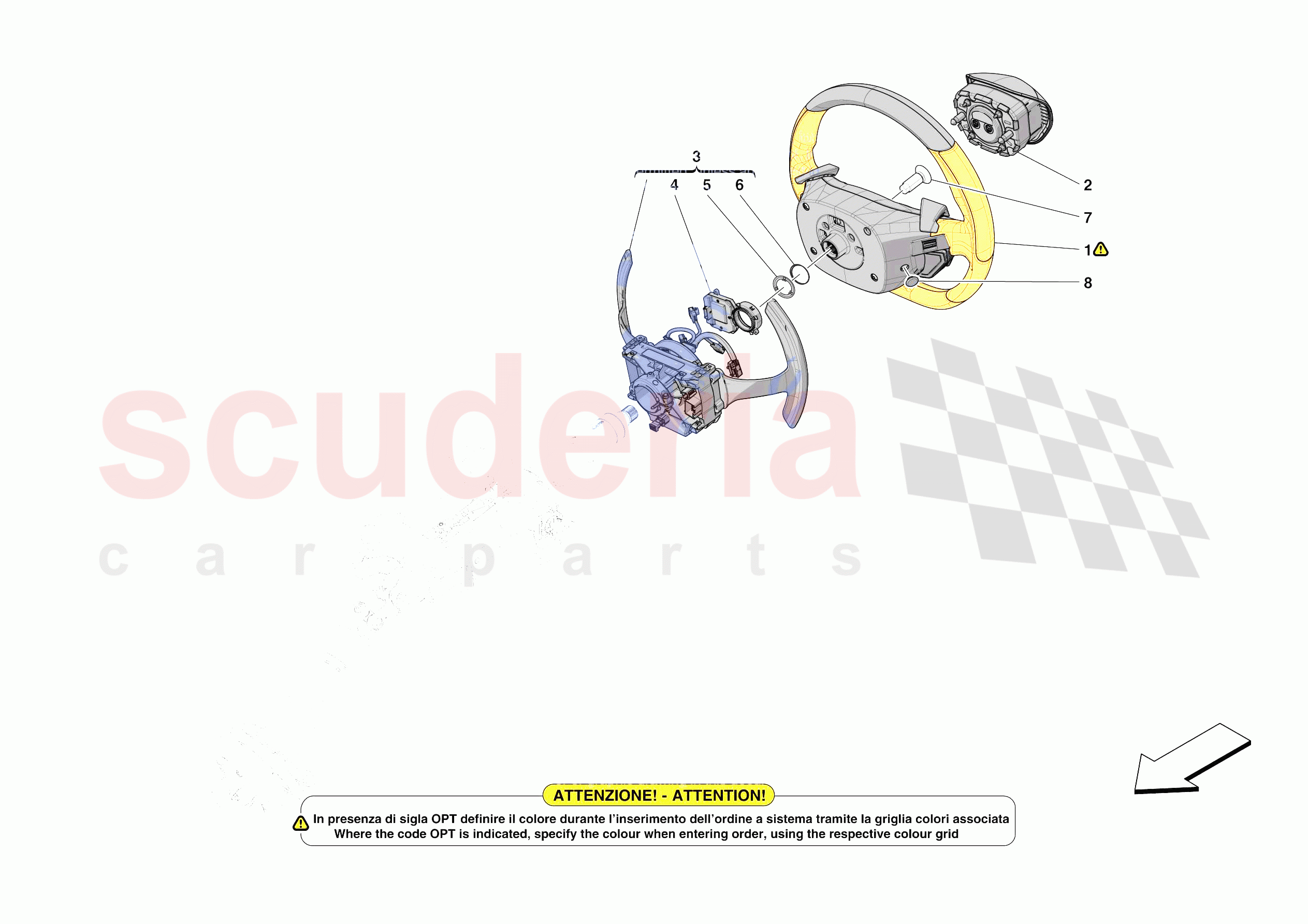 STEERING WHEEL AND STEERING SYSTEM - STEERING WHEEL AND AIRBAG of Ferrari Ferrari SF90 XX Stradale Europe