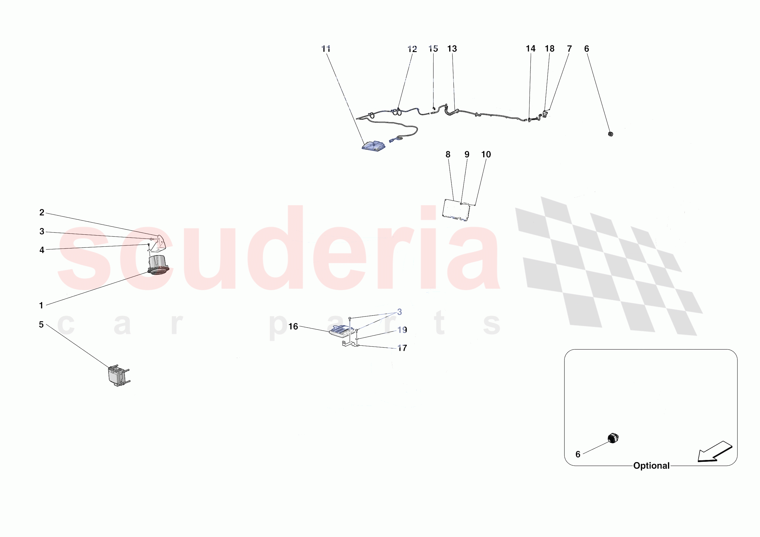 ADAS AND SENSORS of Ferrari Ferrari SF90 XX Stradale Europe
