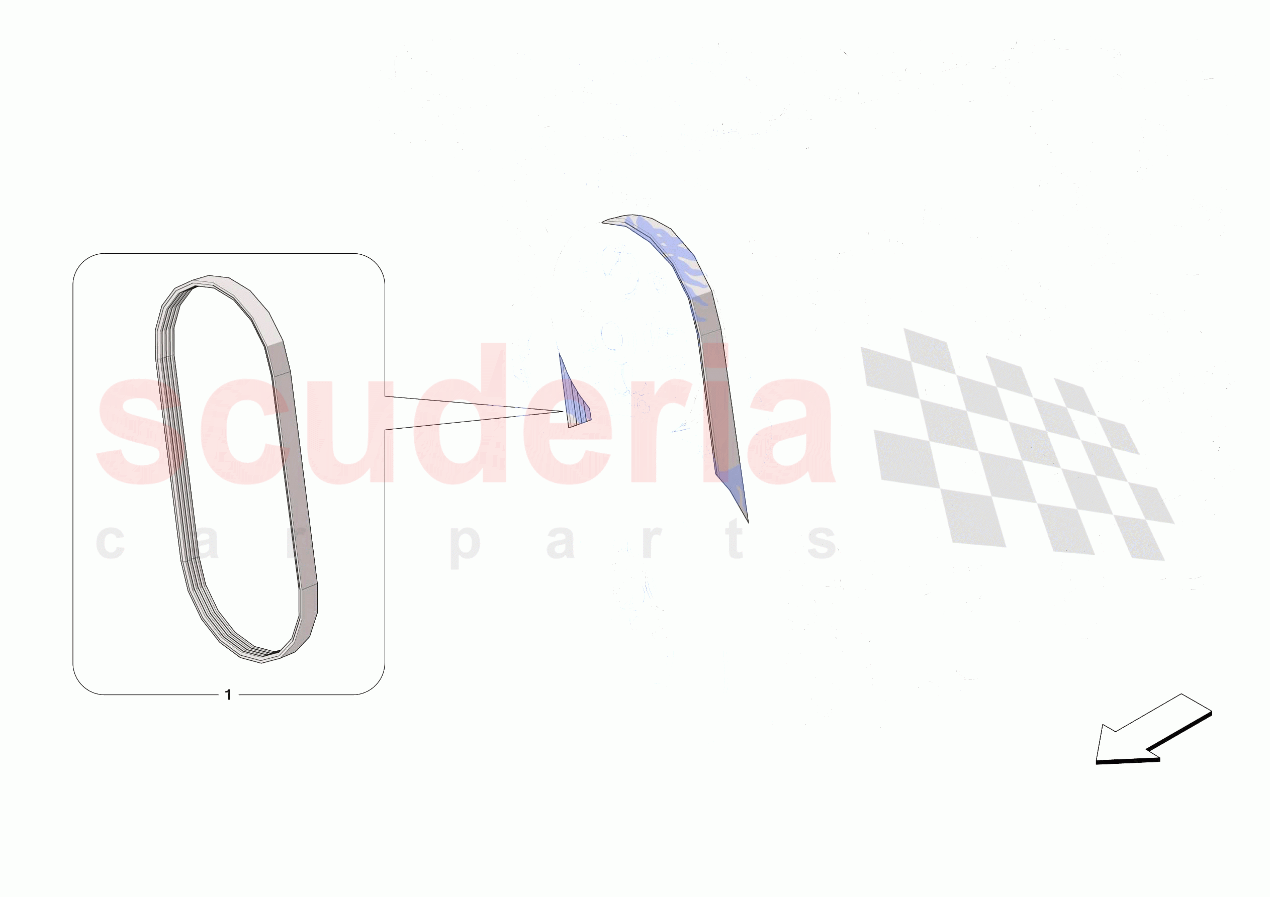 ALTERNATOR DRIVE of Ferrari Ferrari SF90 XX Stradale Europe RH