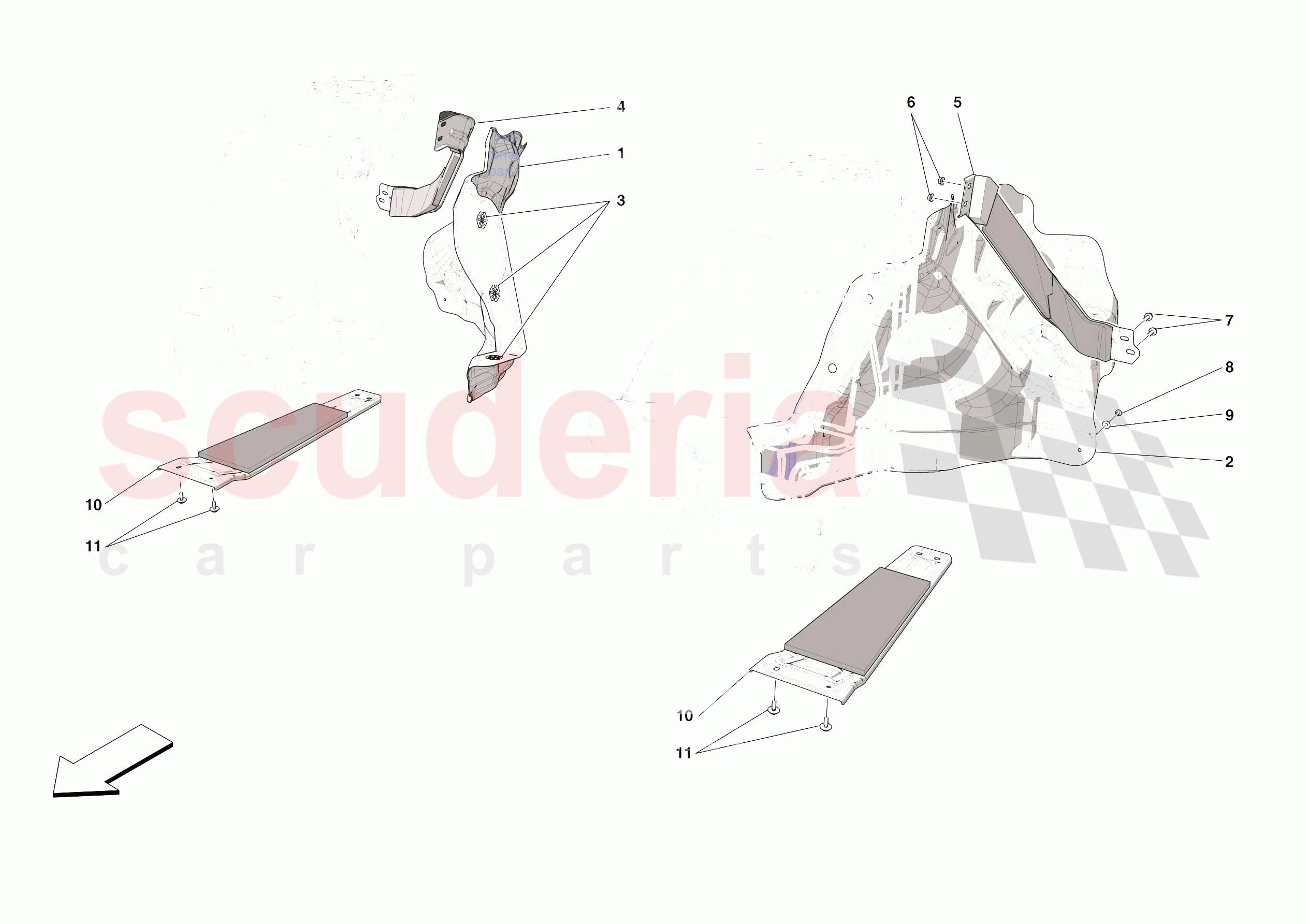 TANK MOUNTS of Ferrari Ferrari SF90 XX Stradale Europe RH