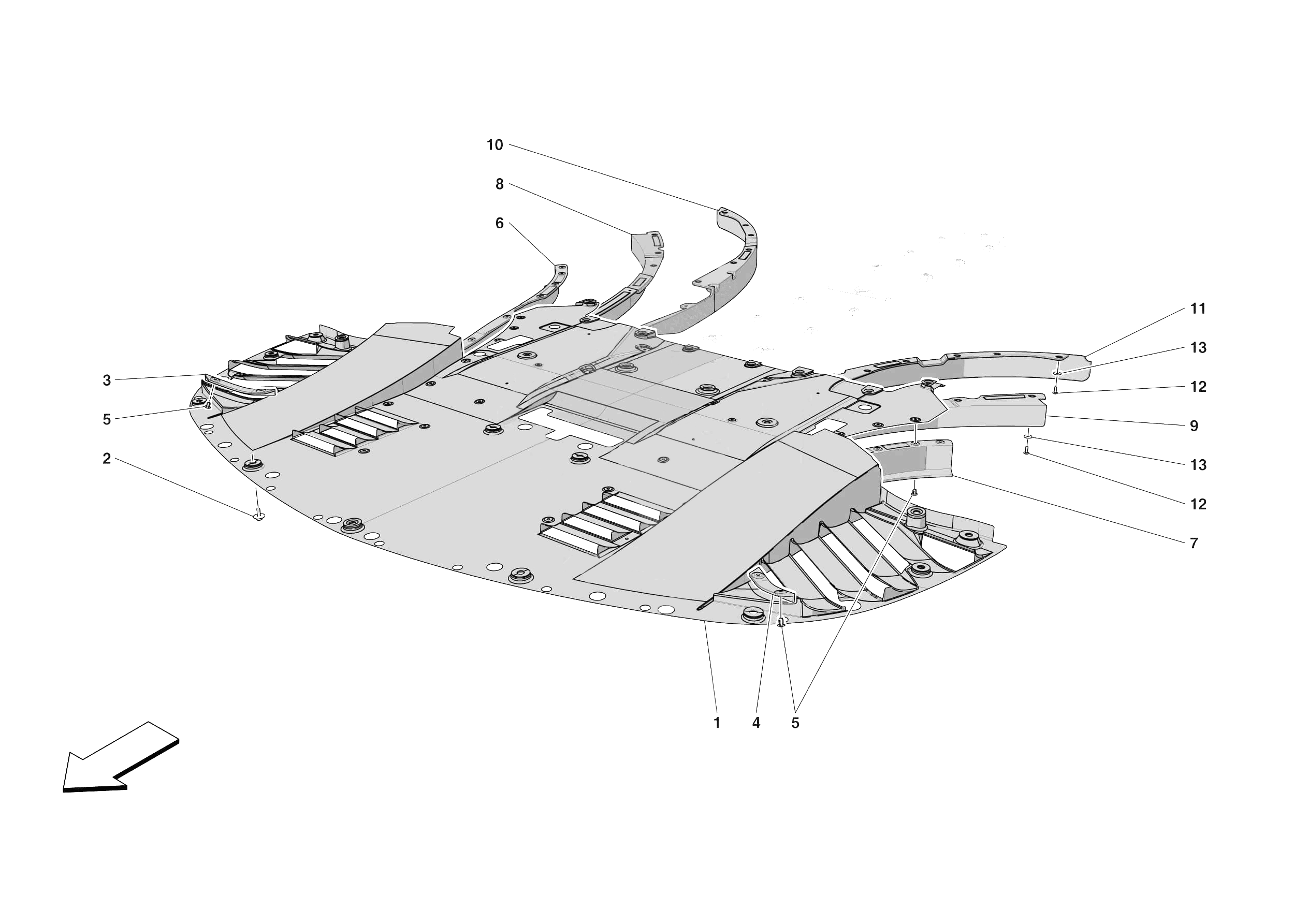 FRONT SHIELDS of Ferrari Ferrari SF90 XX Stradale Europe RH