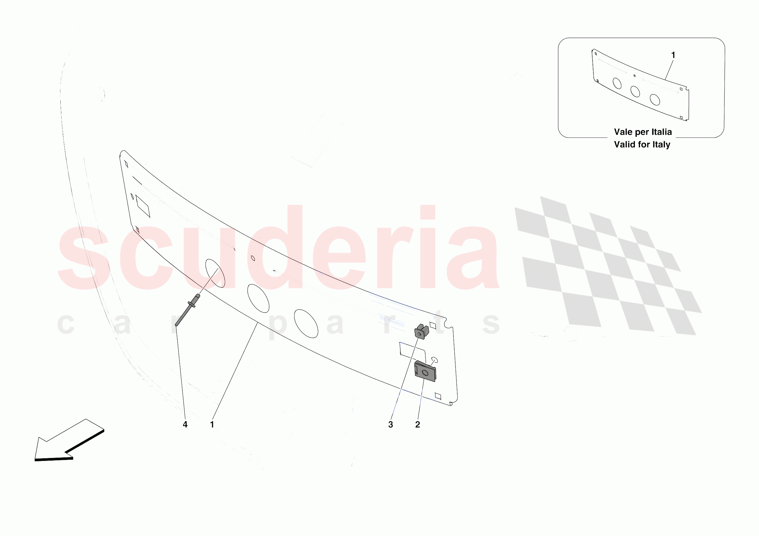 INSTALLING FRONT LICENSE PLATE of Ferrari Ferrari SF90 XX Stradale Europe RH