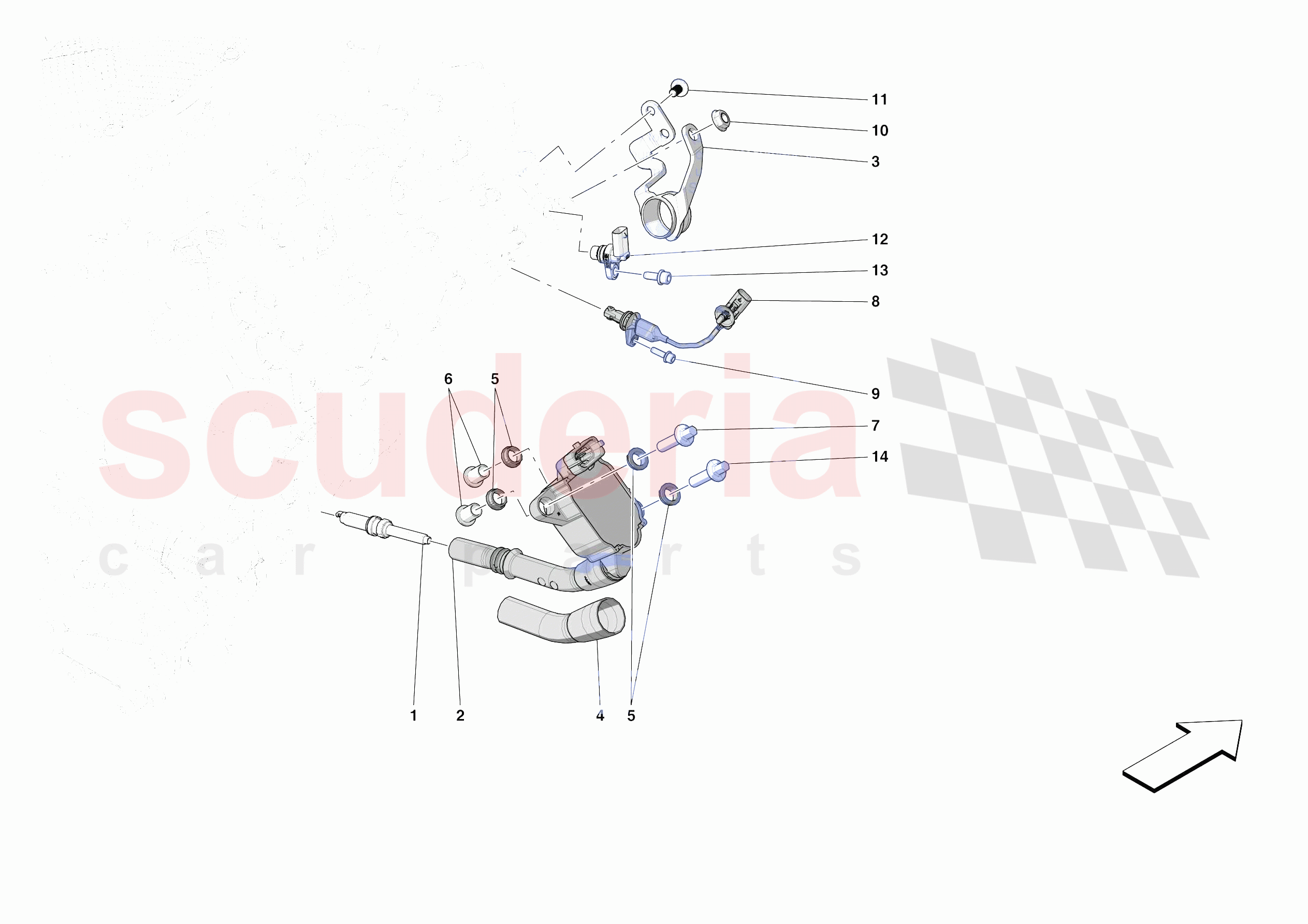 IGNITION COIL, SPARK PLUGS AND SENSORS of Ferrari Ferrari SF90 XX Stradale USA