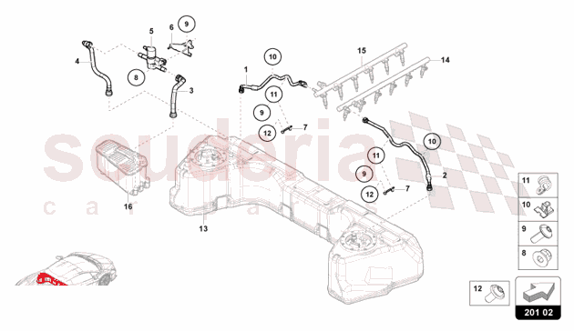 SUPPLY SYSTEM of Lamborghini Lamborghini Revuelto Coupe