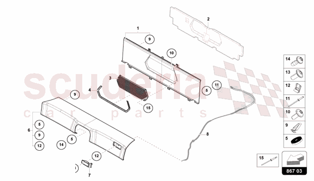 PANEL TRIM of Lamborghini Lamborghini Revuelto Coupe