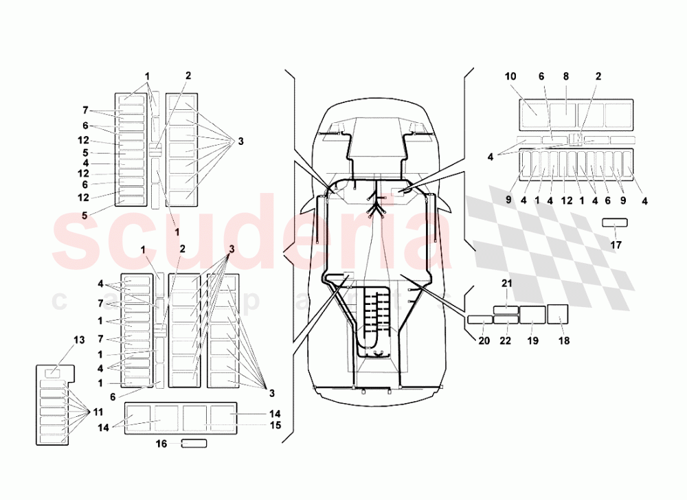 Electrical System 5 of Lamborghini Lamborghini Murcielago LP640