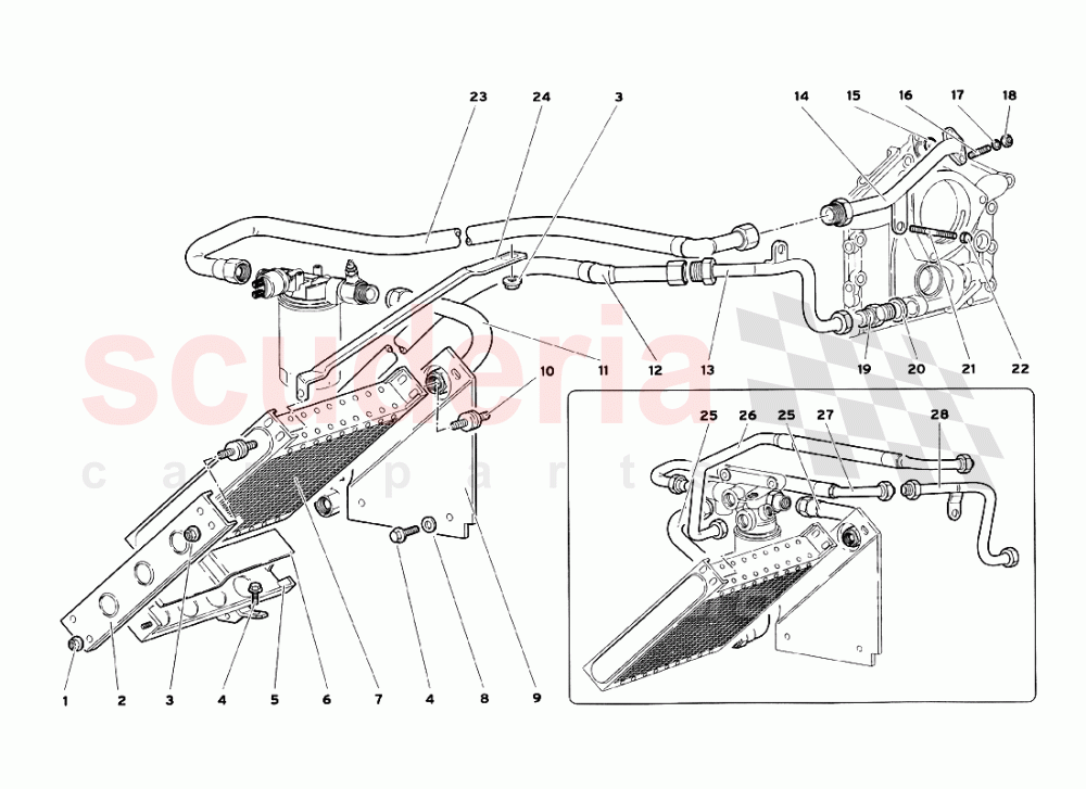 Engine Oil System of Lamborghini Lamborghini Diablo SV (1999)