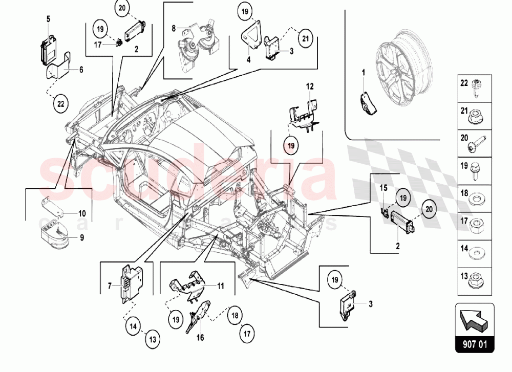ELECTRICAL SYSTEM 1 of Lamborghini Lamborghini Aventador LP750 SV Coupe