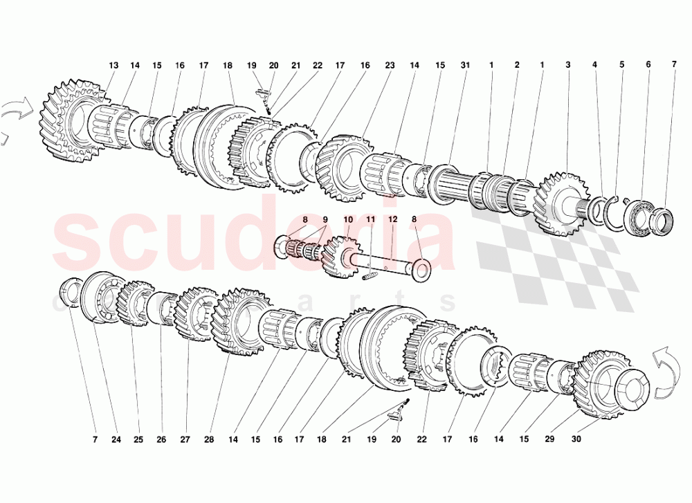 Driven Shaft of Lamborghini Lamborghini Diablo (1990-1998)