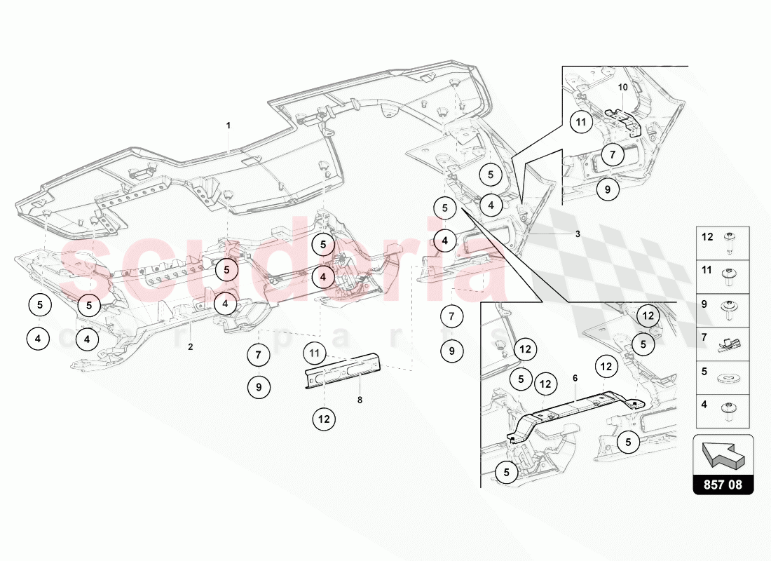 INSTRUMENT PANEL of Lamborghini Lamborghini Aventador LP770 SVJ Coupe