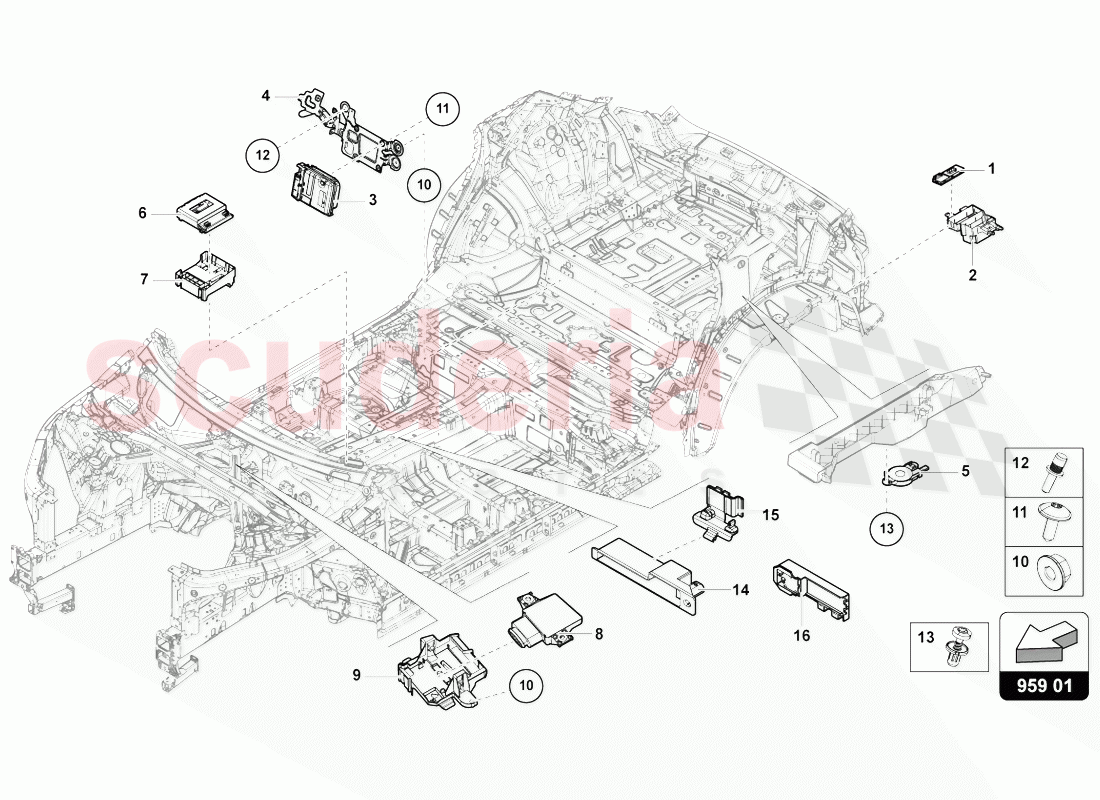 CONTROL UNIT FOR TAILGATE of Lamborghini Lamborghini Urus (2018-2019)