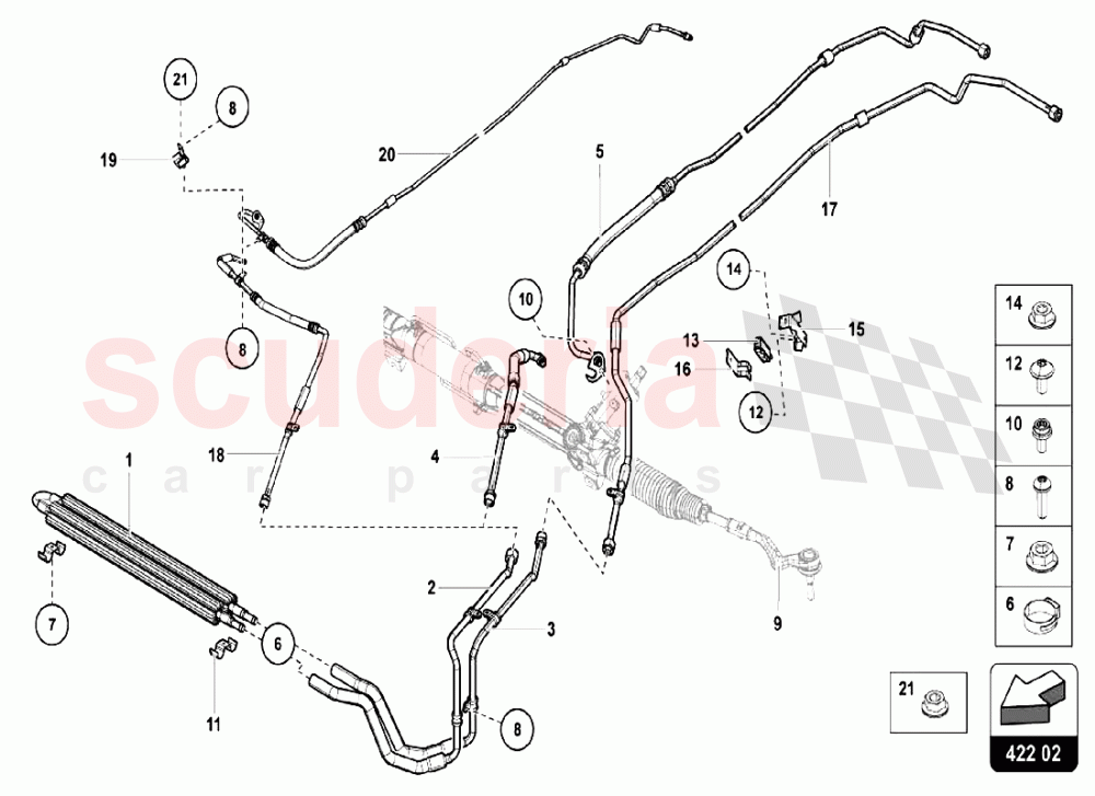 Power Steering of Lamborghini Lamborghini Aventador LP740 S
