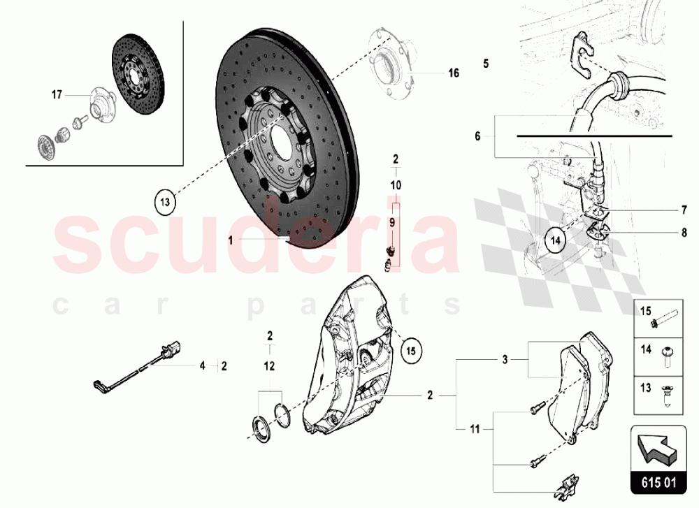 Brake Discs 1 of Lamborghini Lamborghini Aventador LP740 S