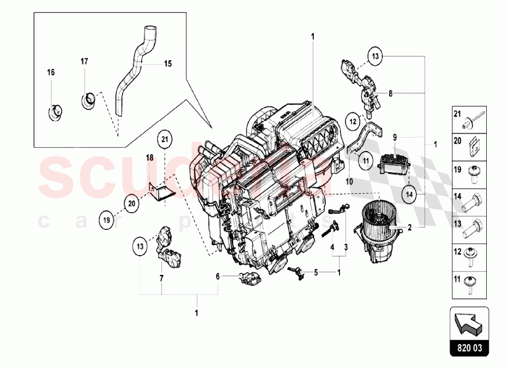 AIR CONDITIONING SYSTEM 6 of Lamborghini Lamborghini Aventador LP750 SV Coupe