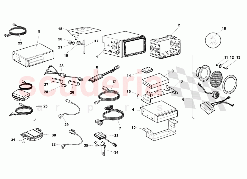 Hi-fi System of Lamborghini Lamborghini Murcielago LP640