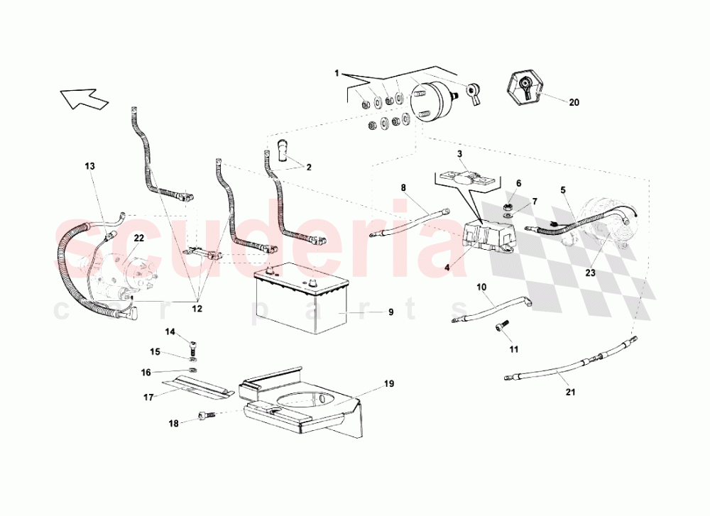 Electrical System 1 of Lamborghini Lamborghini Murcielago LP670