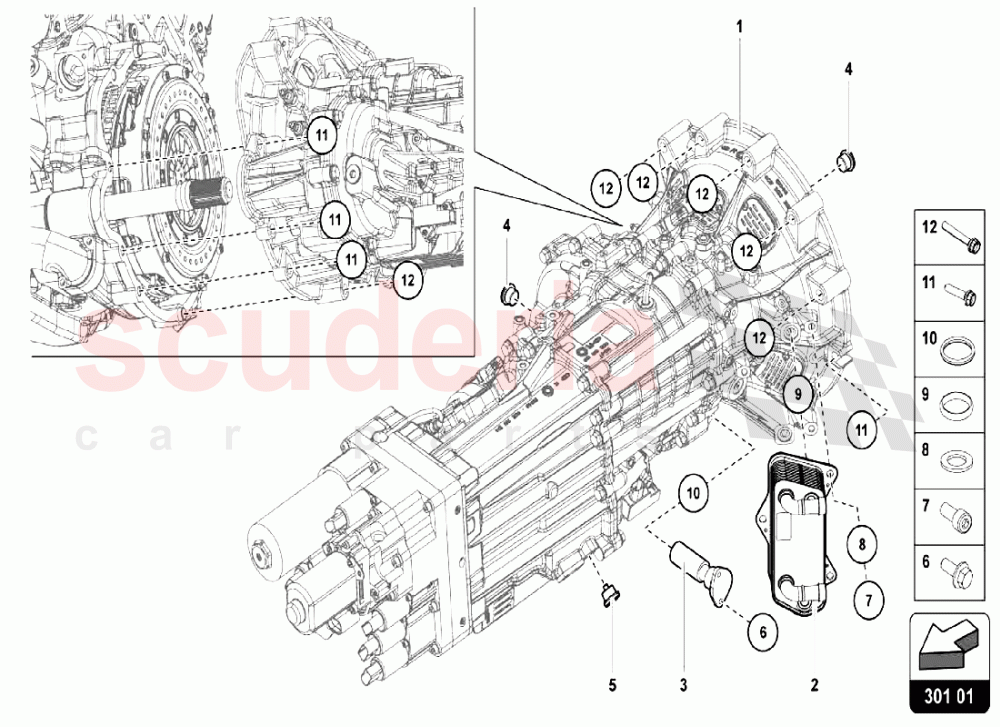 Gearbox Oil Filter of Lamborghini Lamborghini Aventador LP740 S