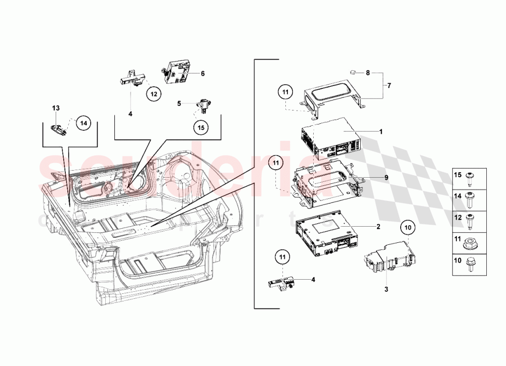 Electrical System 4 of Lamborghini Lamborghini Aventador LP700 Coupe