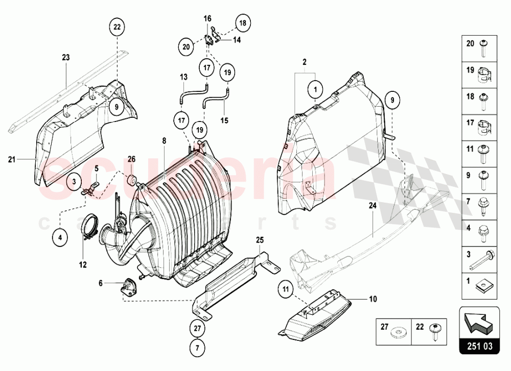 EXHAUST SYSTEM 3 of Lamborghini Lamborghini Aventador LP720 Roadster