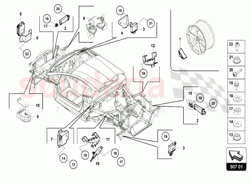 ELECTRICAL SYSTEM 1 of Lamborghini Lamborghini Aventador LP720 Coupe