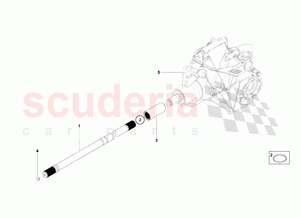 Propeller Shaft 2 of Lamborghini Lamborghini Aventador LP700 Coupe