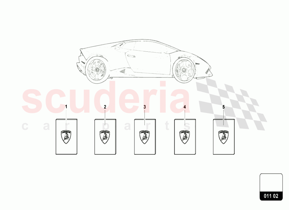 ON BOARD LITERATURE of Lamborghini Lamborghini Huracan LP610 Coupe