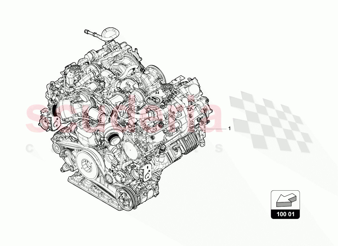 ENGINE of Lamborghini Lamborghini Urus (2018-2019)