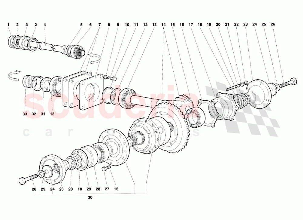 Differential of Lamborghini Lamborghini Diablo SE30 (1993-1995)