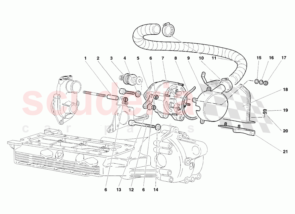 Alternator of Lamborghini Lamborghini Diablo SV (1998)