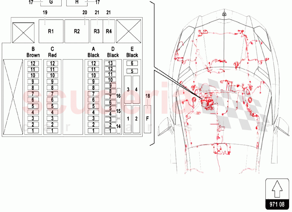 Electrical System of Lamborghini Lamborghini Aventador LP740 S