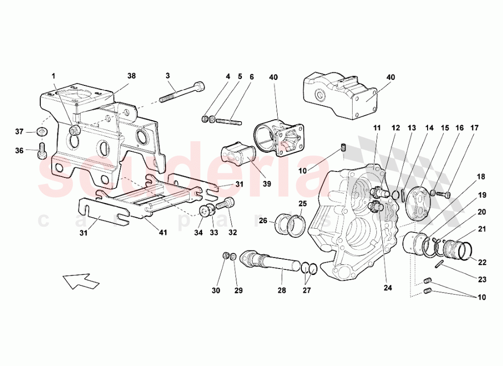 Gearbox Oil Pump of Lamborghini Lamborghini Murcielago LP640 Roadster