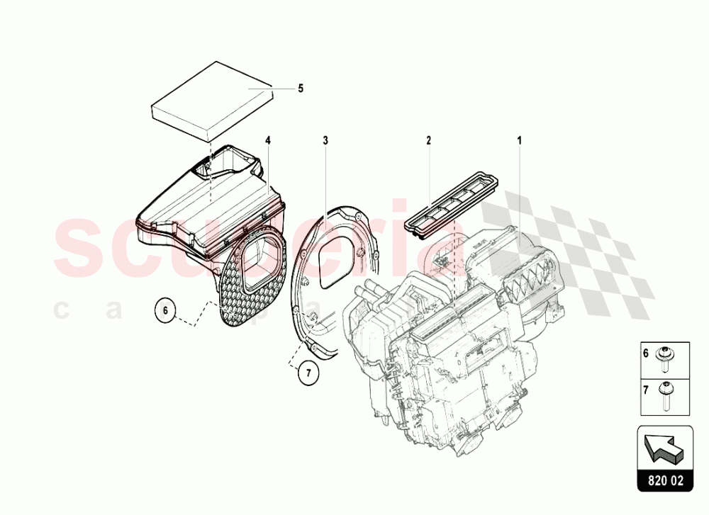 AIR CONDITIONING SYSTEM 4 of Lamborghini Lamborghini Aventador LP720 Coupe