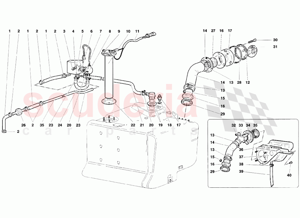Fuel System 3 of Lamborghini Lamborghini Diablo SV (1998)