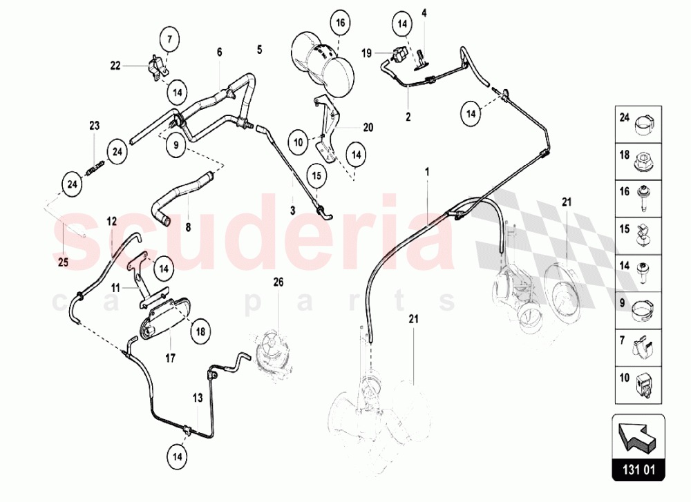VACUUM SYSTEM of Lamborghini Lamborghini Aventador LP750 SV Coupe