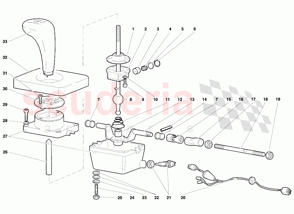 Gearbox Control Tower of Lamborghini Lamborghini Diablo VT (1993-1998)